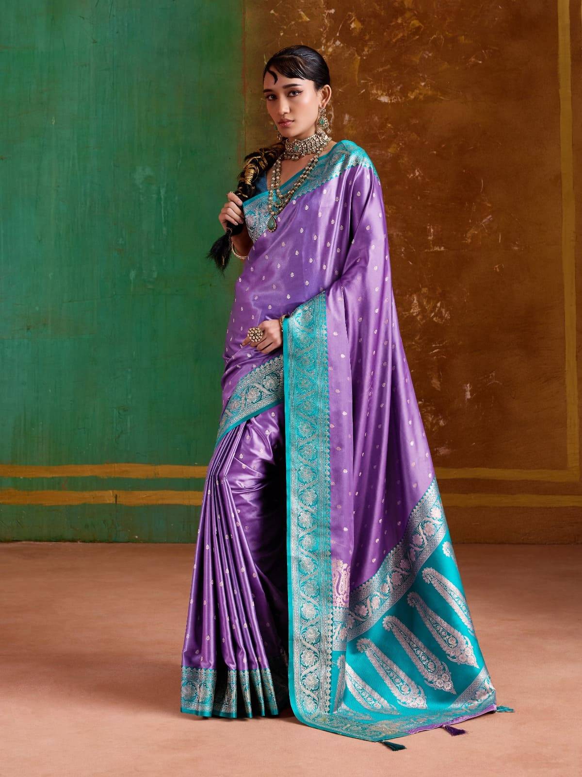 Rohaani By Raj Tex 001 to 006 Series Indian Traditional Wear Collection Beautiful Stylish Fancy Colorful Party Wear & Occasional Wear Satin Crepe Sarees At Wholesale Price